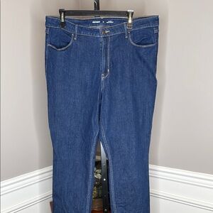 Old Navy High-Rise Wow Straight Jeans - Dark Blue size 16